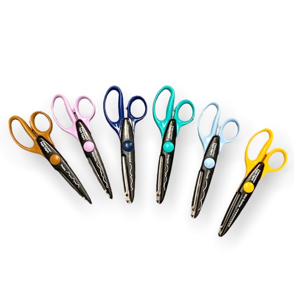 Fiskars Paper Edgers Scissors Lot of 6 - Picture 1 of 3